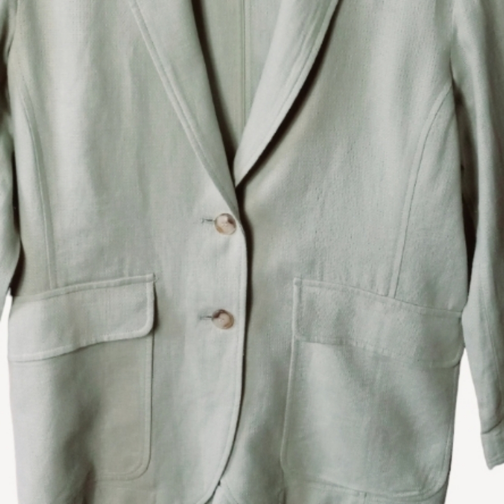 Madewell oversized linen blend jacket size small 55% linen 45% viscose - Picture 4 of 10